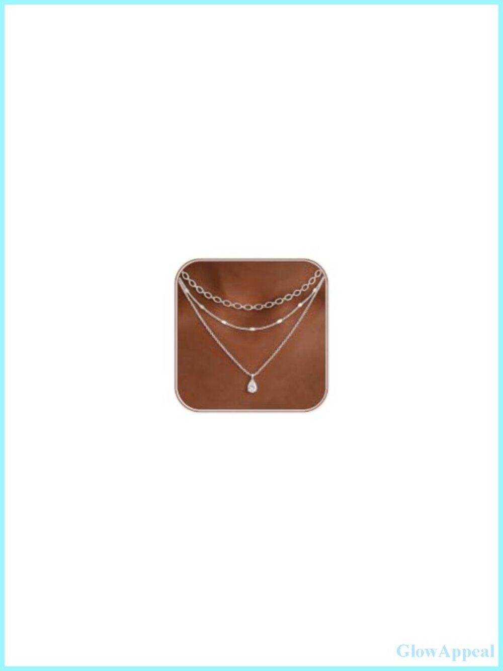 14K Gold Filled Copper Layered Necklace Set 3 Chains Adjustable Non Tarnish